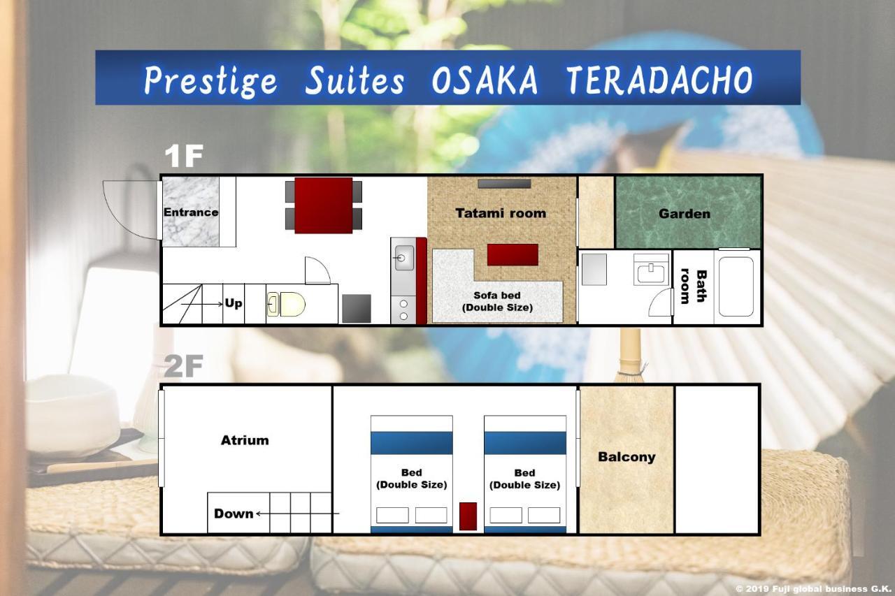 Prestige Suites Osaka Teradacho Kültér fotó